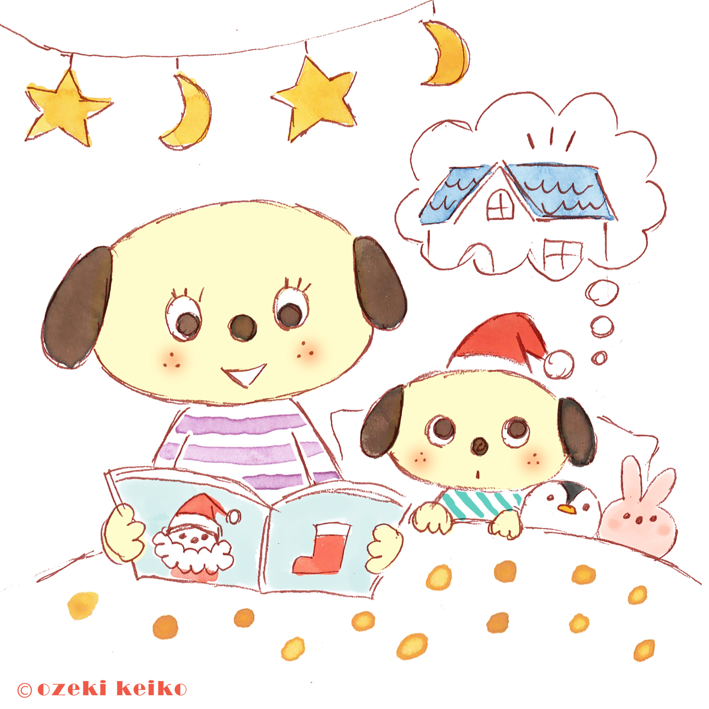 クリスマス | イラストレーター小関恵子の仕事帖|関西在住 大阪・京都
