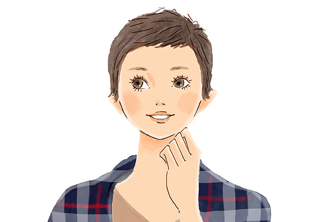 ベリーショートの女性イラスト イラストレーター小関恵子の仕事帖 関西在住 大阪 京都 兵庫 滋賀